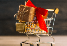 holiday shopping cart
