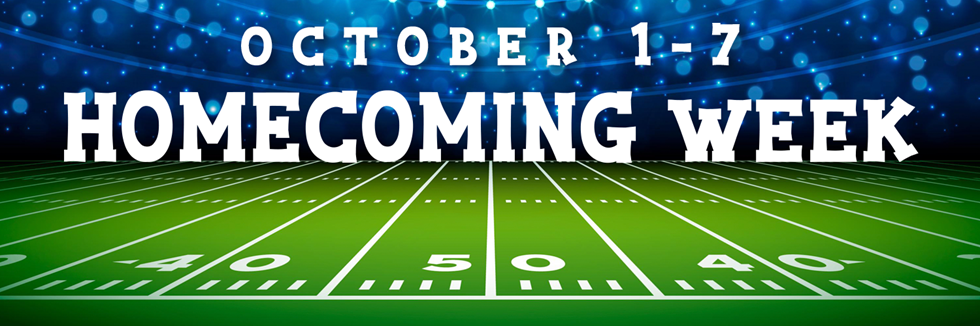 october 1-7 homecoming week