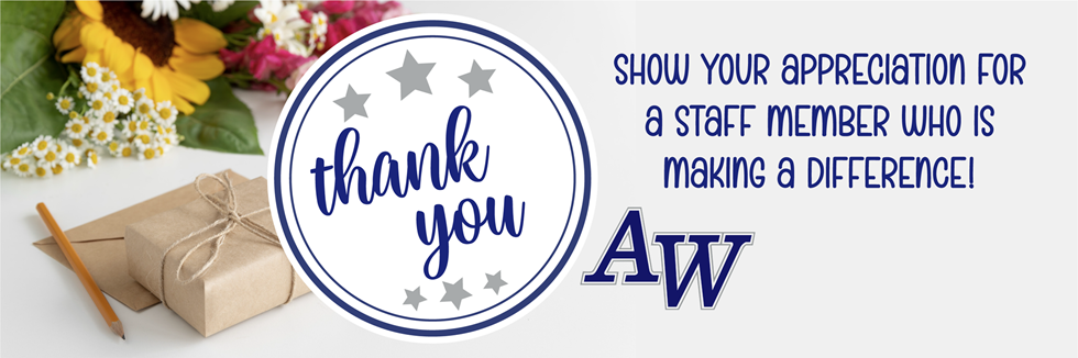 thank you - staff appreciation